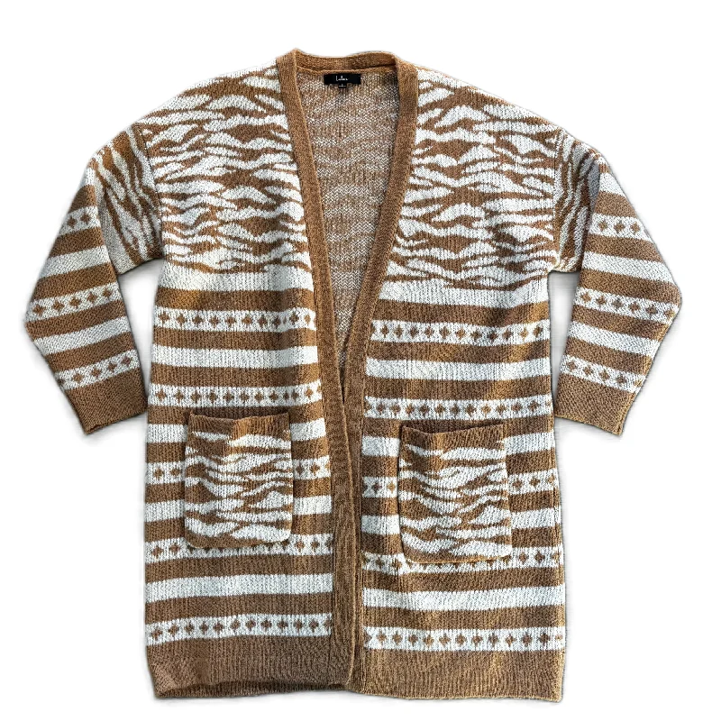 Sweater Cardigan By Lulus In Zebra Print, Size: S