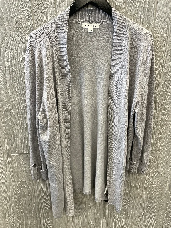 Cardigan By Studio Works In Grey, Size: L