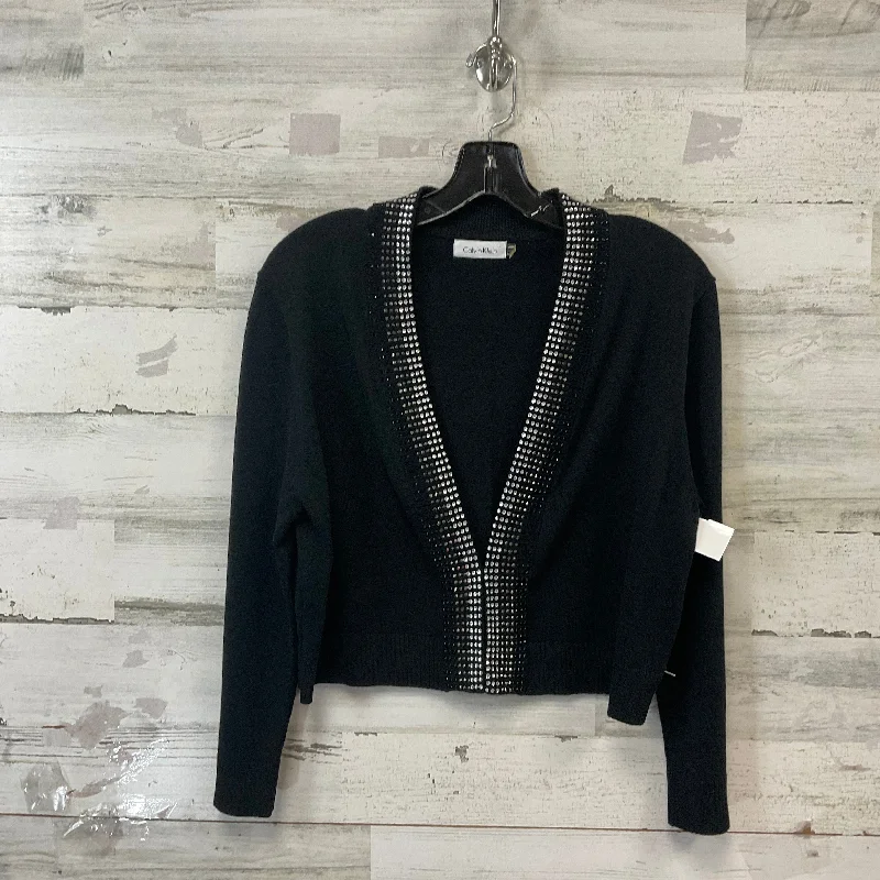 Cardigan By Calvin Klein In Black, Size: L