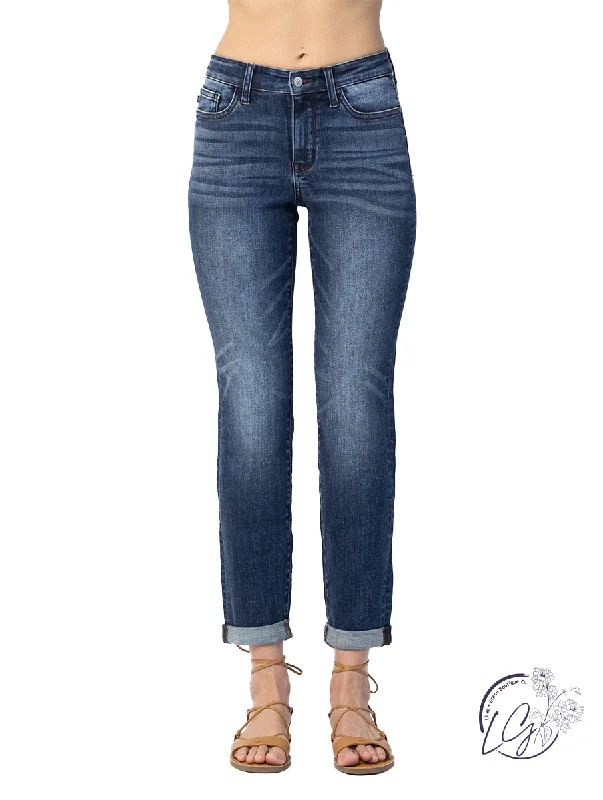 Barrett Cuffed Slim Jean By Judy Blue