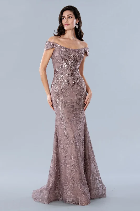 Stella Couture 23357 Long Formal Sequin Mother of the Bride Dress