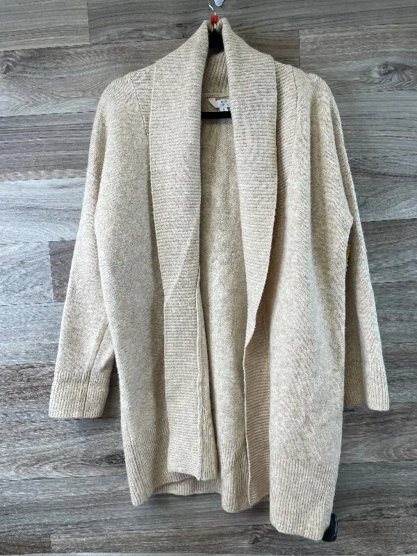 Sweater Cardigan By Time And Tru In Tan, Size: S