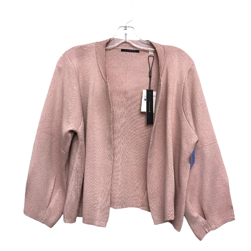 Sweater Cardigan By T Tahari In Mauve, Size: L