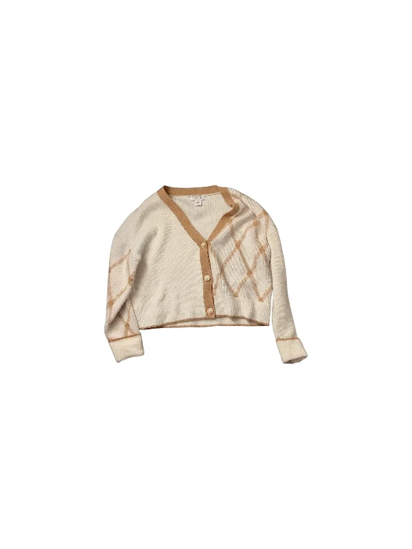 Sweater Cardigan By Rachel Zoe In Tan, Size: M