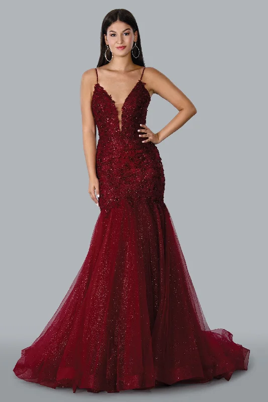 Stella Couture 22043 Prom Glitter Long Formal Dress