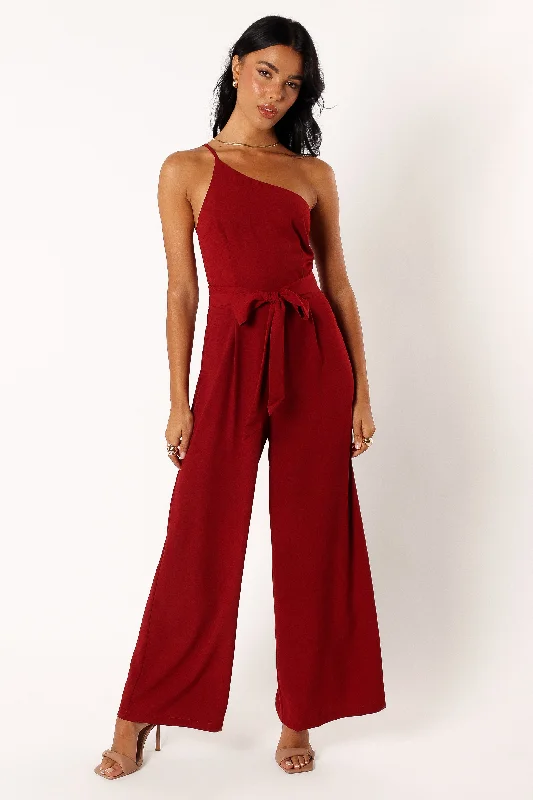 Leyton Jumpsuit - Burgundy