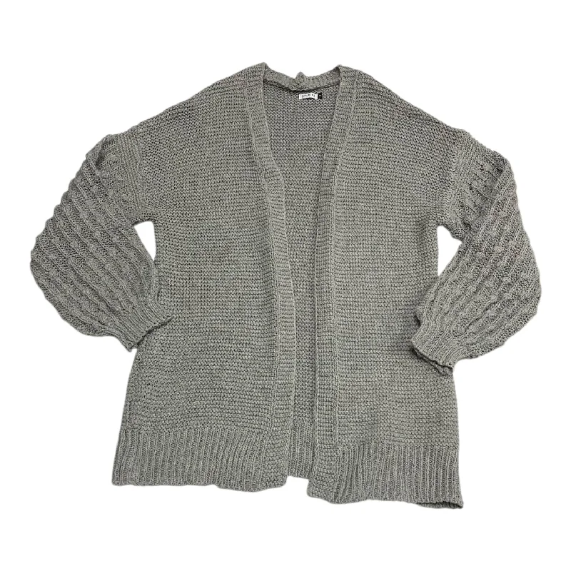 Sweater Cardigan By Soleila In Grey, Size: S