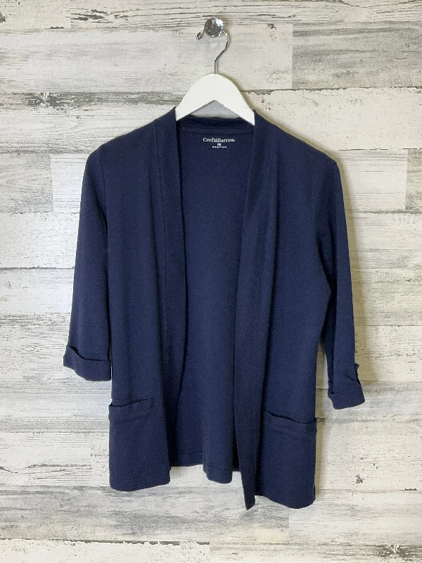 Sweater Cardigan By Croft And Barrow In Blue, Size: Sp