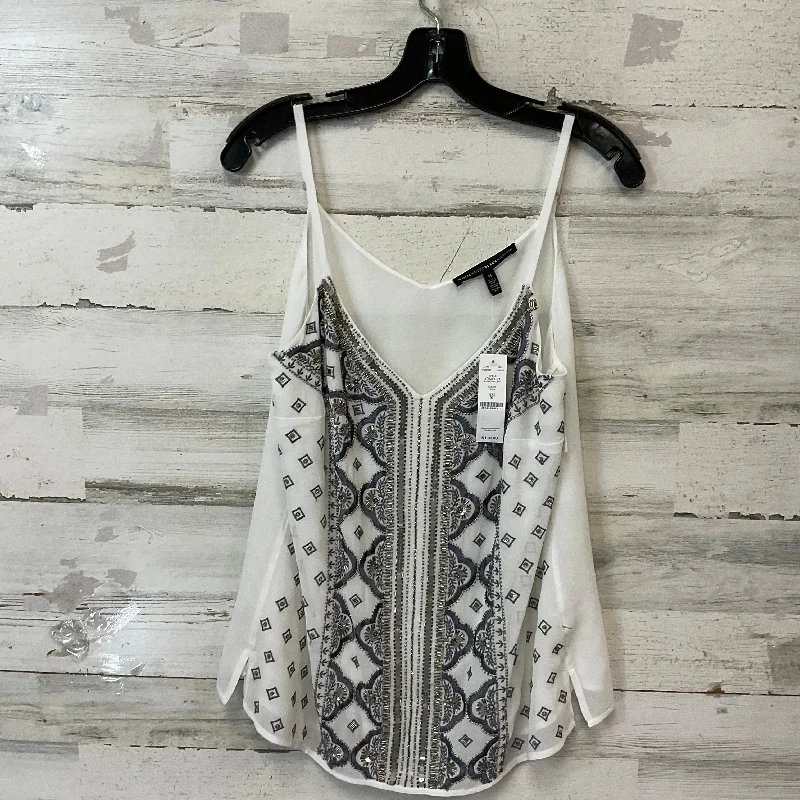 Blouse Sleeveless By White House Black Market In White, Size: M