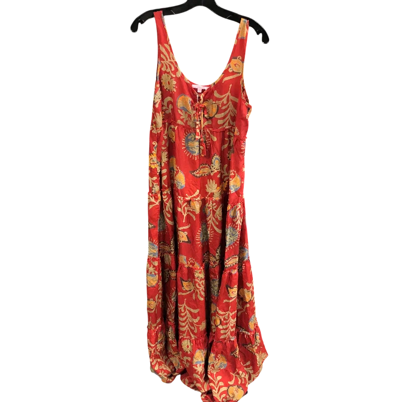 Dress Designer By Calypso St Barth In Red, Size: M