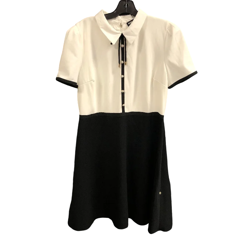 Dress Designer By Karl Lagerfeld In Black & White, Size: 14