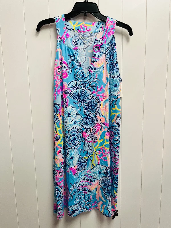 Dress Designer By Lilly Pulitzer In Blue & Pink, Size: L