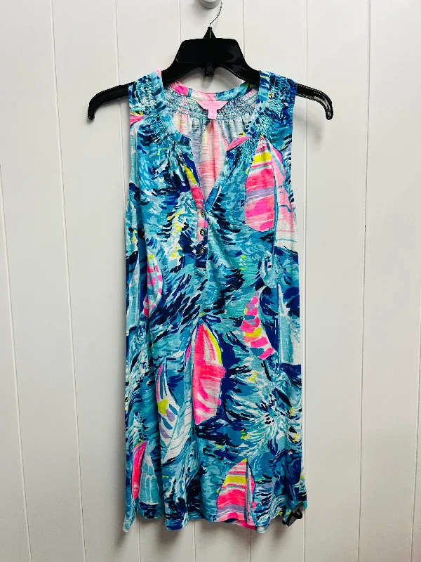 Dress Designer By Lilly Pulitzer In Blue & Pink, Size: S