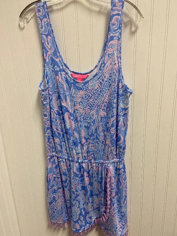 Dress Designer By Lilly Pulitzer In Blue & Purple, Size: M