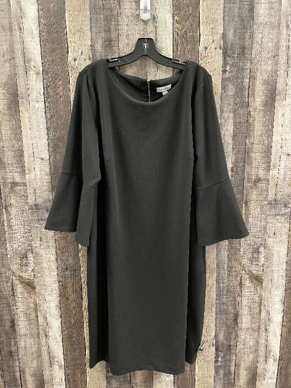 Dress Work By Calvin Klein In Black, Size: 3x