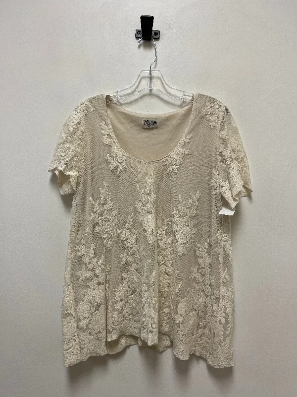 Cream Top Short Sleeve Mumu, Size S