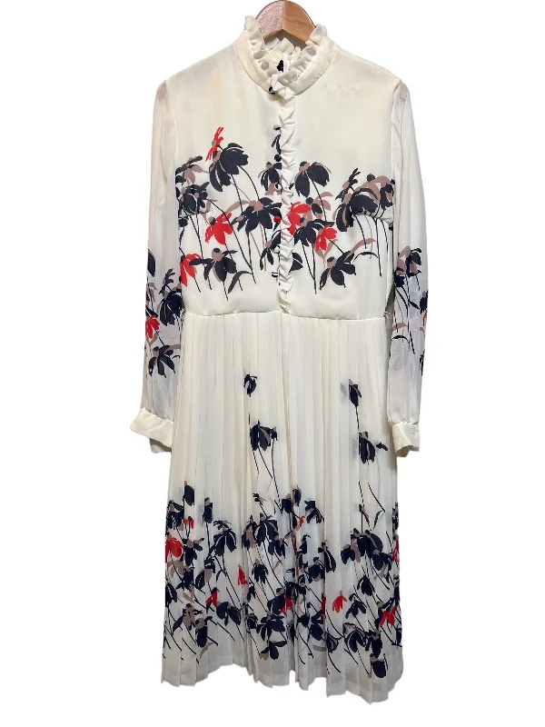 Geraldine White Floral Dress (Size XL)