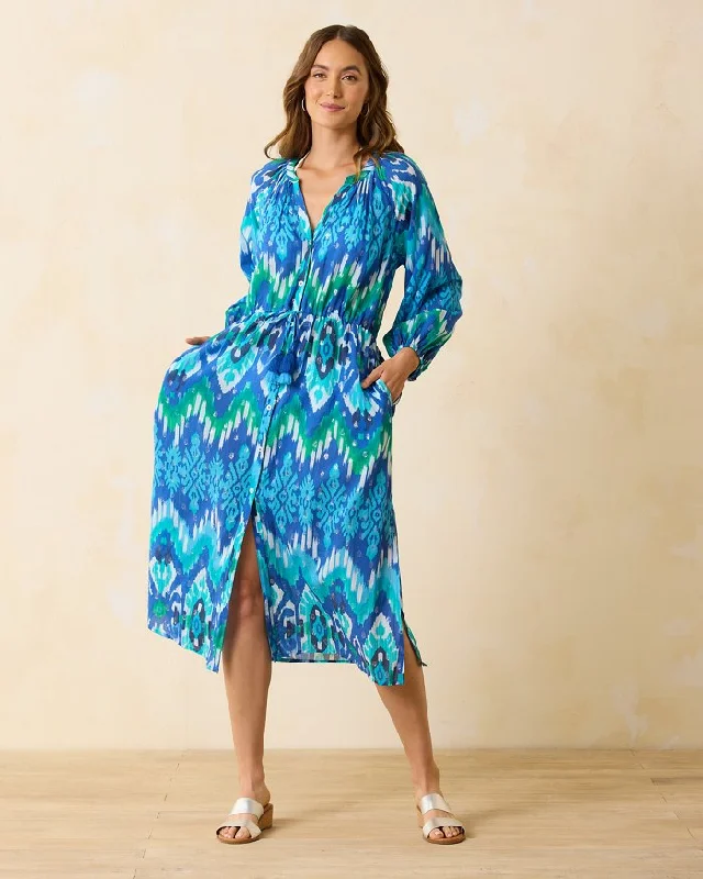 Tommy Bahama Cala Azure Shirt Dress Coverup - Beaming Blue*