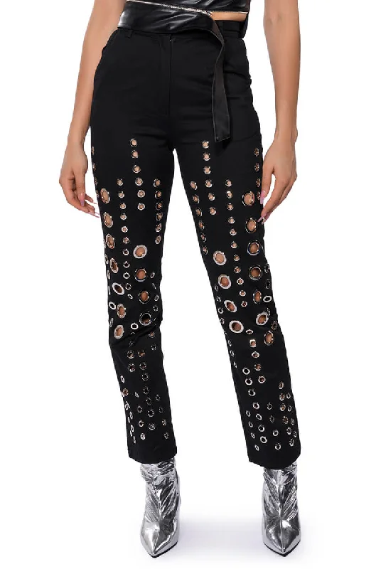 TOO MUCH FOR YOU HARDWARE DETAILED PANTS