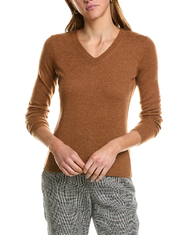 InCashmere V-Neck Cashmere Sweater