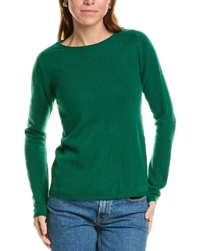 sofiacashmere Relaxed Crewneck Cashmere Sweater