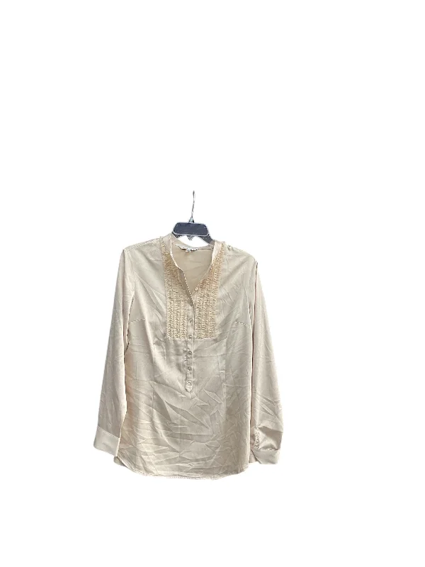 Top Long Sleeve By Cabi In Gold, Size: M