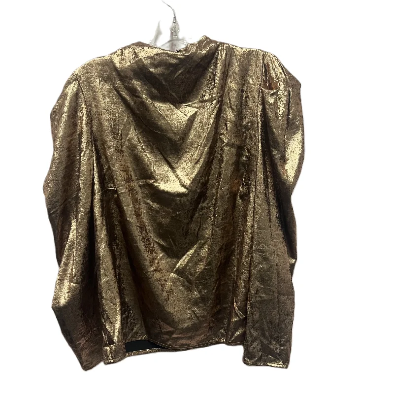 Top Long Sleeve By future collective  In Gold, Size: M