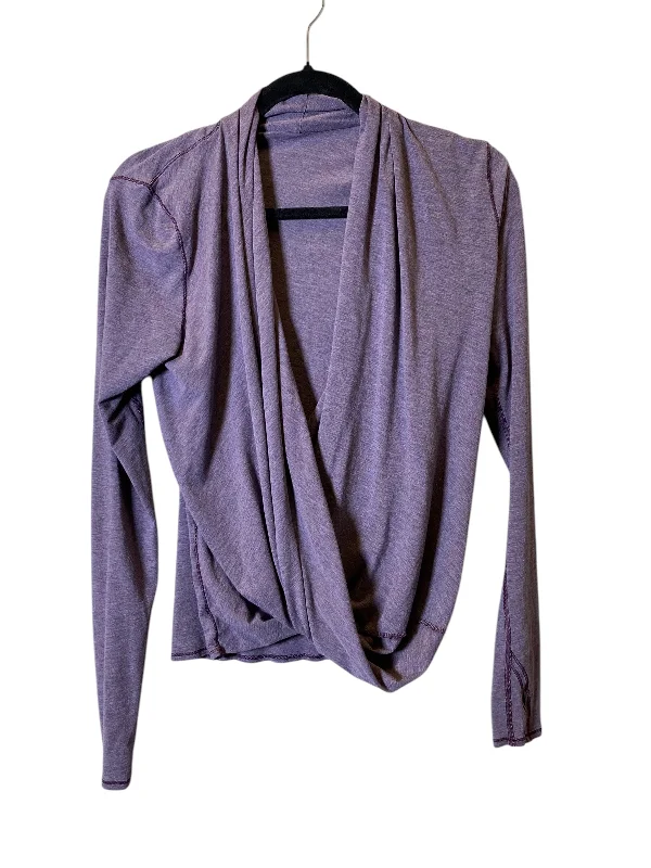 Top Long Sleeve By Lululemon In Purple, Size: S