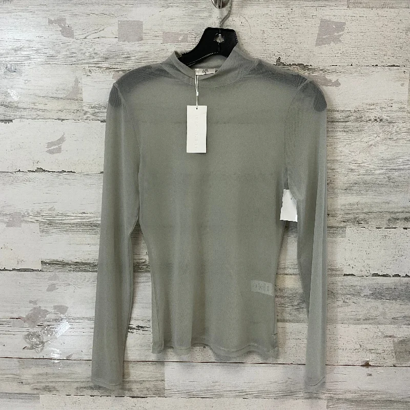 Top Long Sleeve By NLT In Grey, Size: S