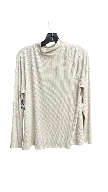 Top Long Sleeve By Old Navy In Beige, Size: S