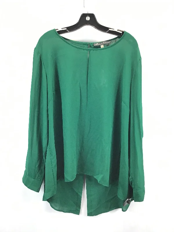 Top Long Sleeve By Rose And Olive In Green, Size: 3x