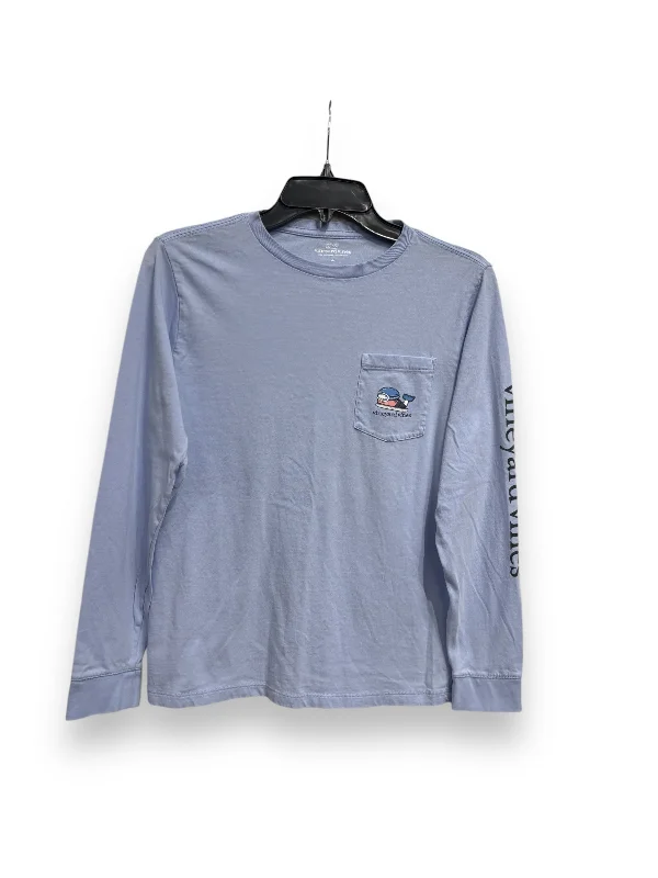 Top Long Sleeve By Vineyard Vines In Blue, Size: L