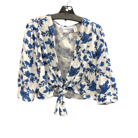 Top 3/4 Sleeve By Clothes Mentor In Floral Print, Size: L