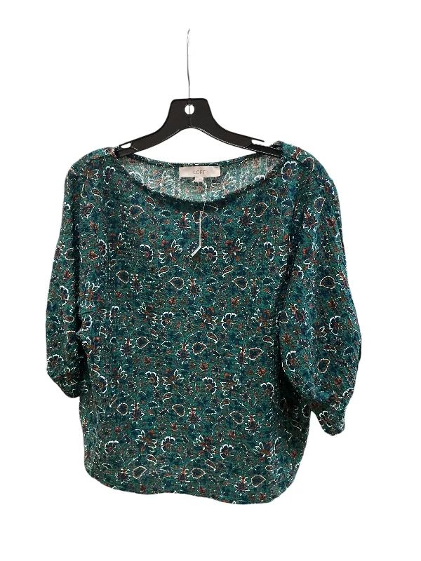 Top 3/4 Sleeve By Loft In Green, Size: S