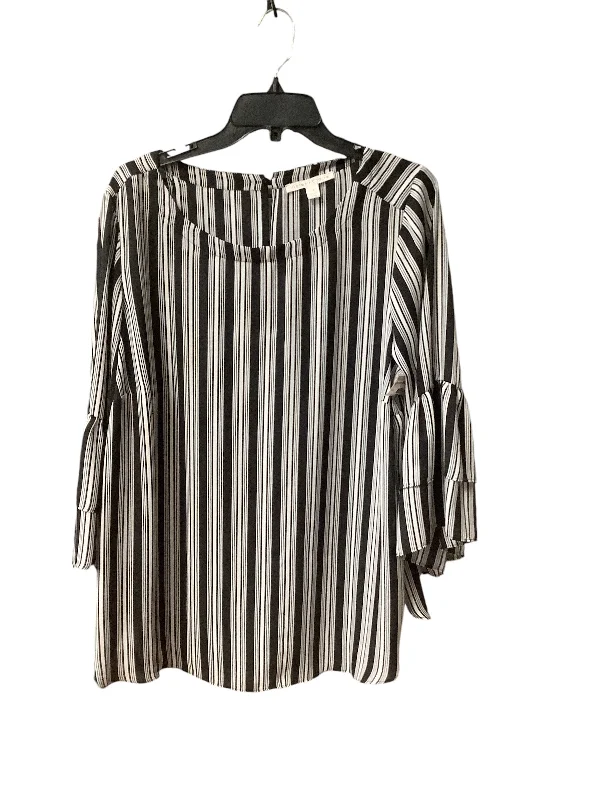 Top 3/4 Sleeve By Violet And Claire In Striped Pattern, Size: 1x